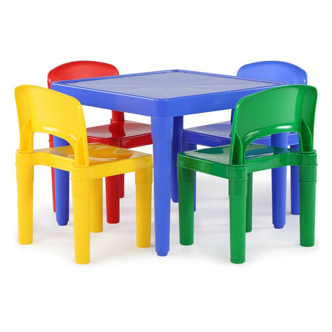 Humble Crew table top view with toddler-friendly colors for snack time