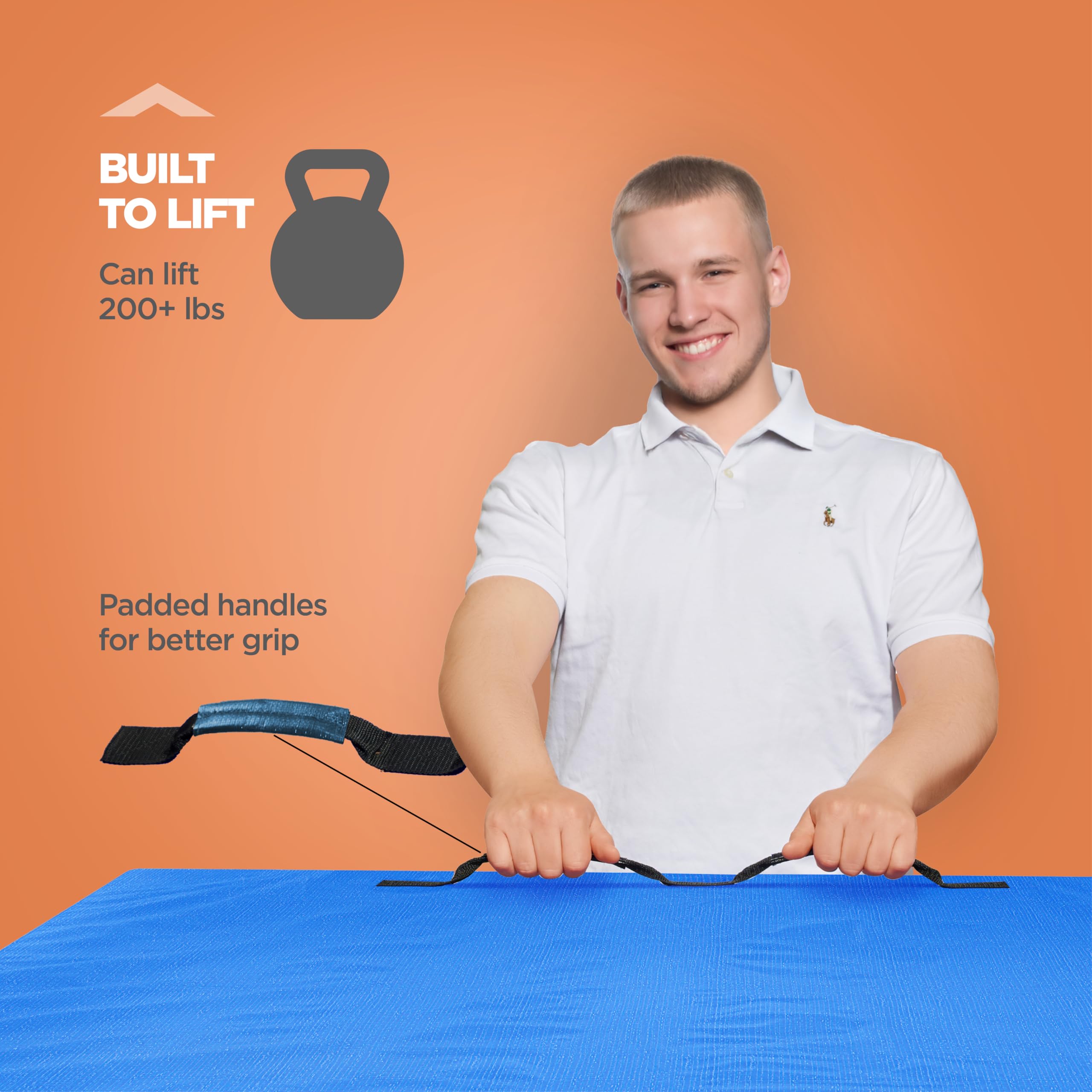 Wraparound zipper allows wide access for loading a mattress.