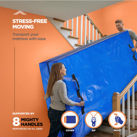 HUMFY bag simplifies loading during mattress transport
