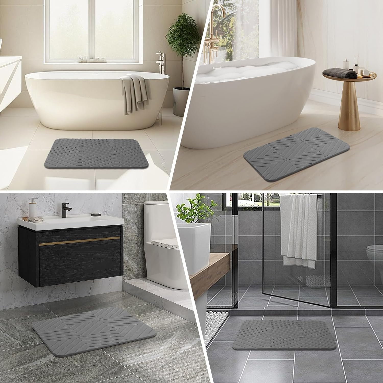 HUMIGA pet-friendly mat protects floors from spills.