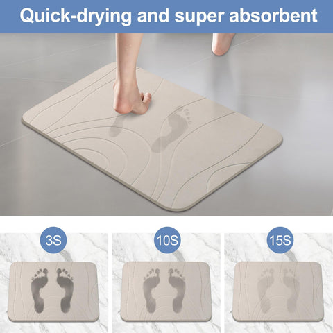 HUMIGA non-slip pad keeps mat secure on wet floors
