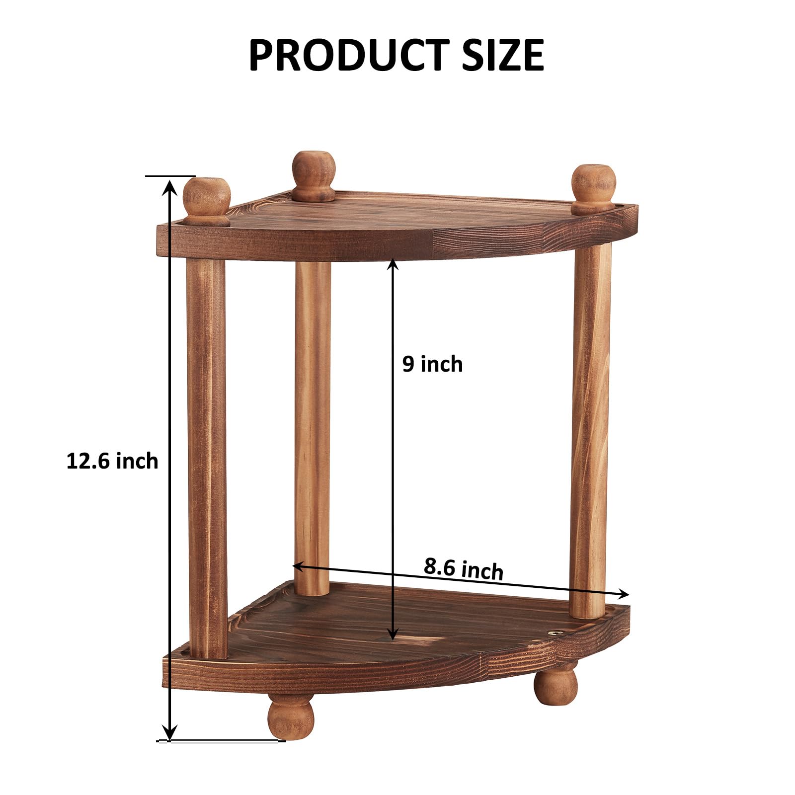 Humskur bathroom shelf with anti-tilt base keeps items secure.