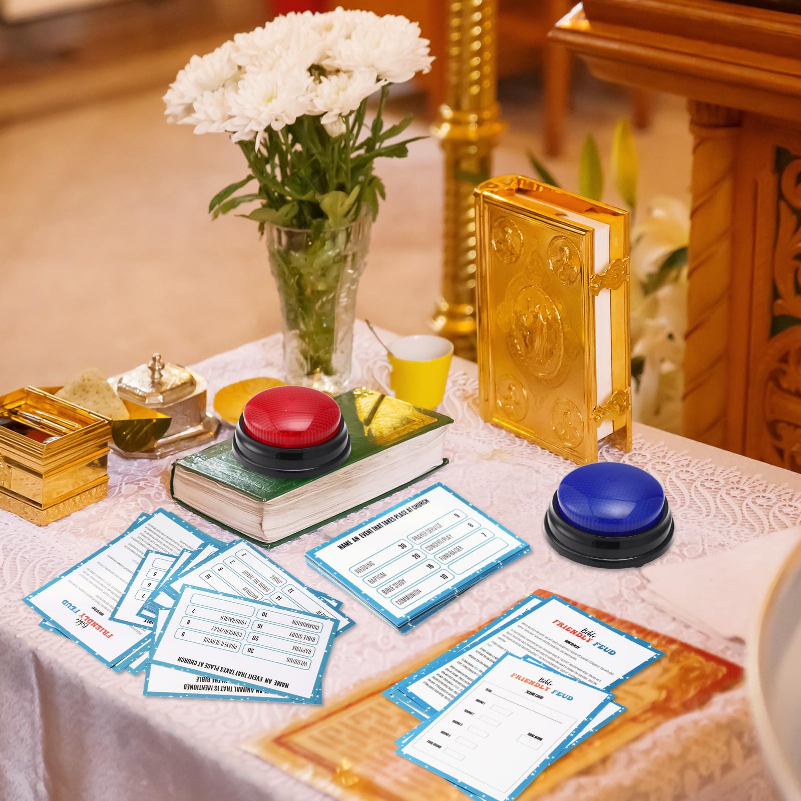 Humyoun cards sized 4x6 and 4.7x7 inches for easy handling.