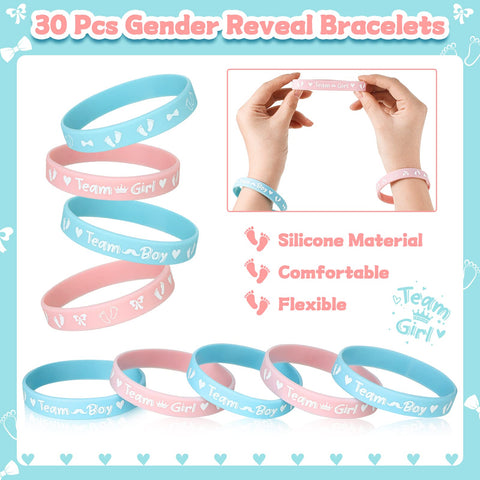 Hungdao silicone bracelet pink-blue is soft and comfortable.