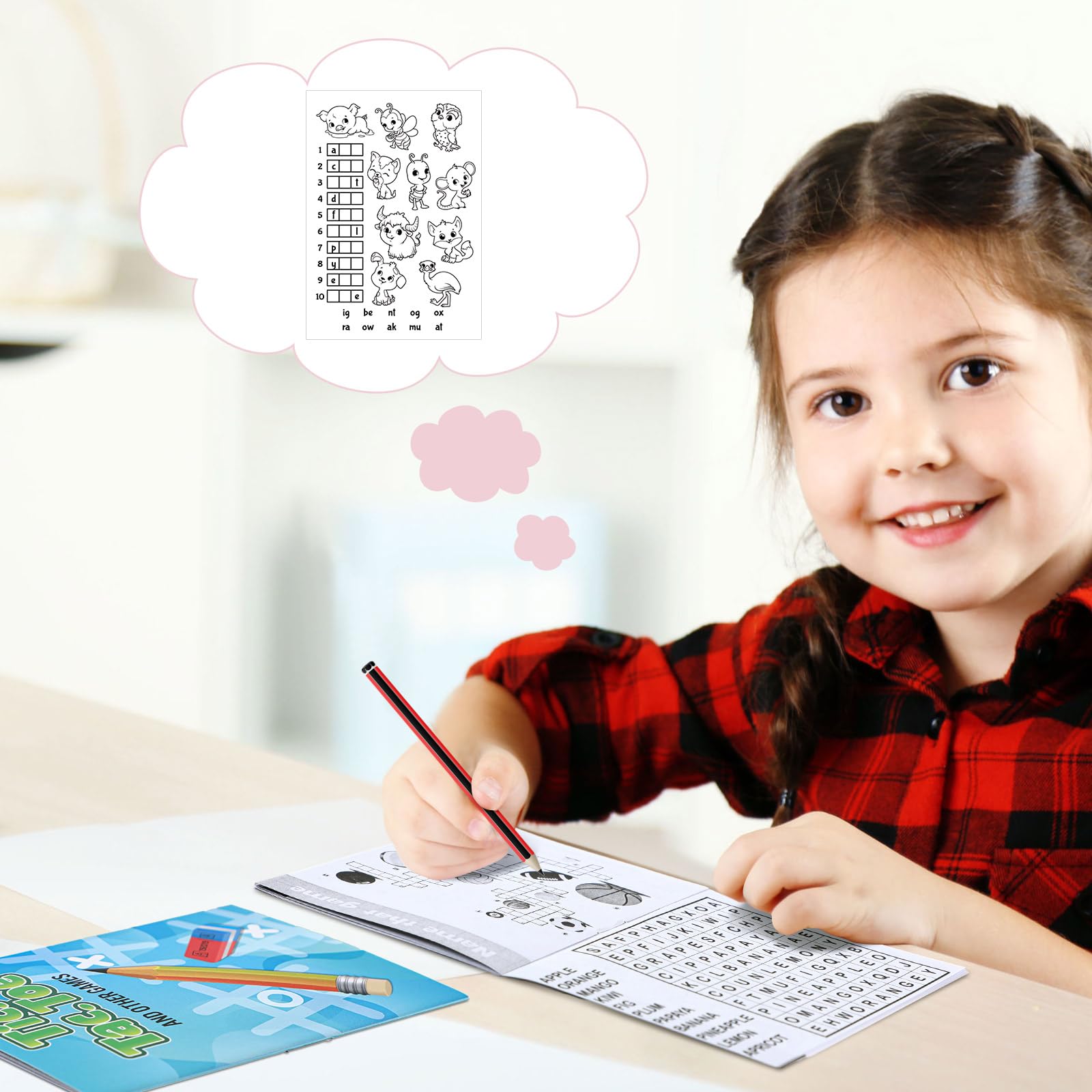 Hungdao flower-pattern activity books support imaginative play and focus.