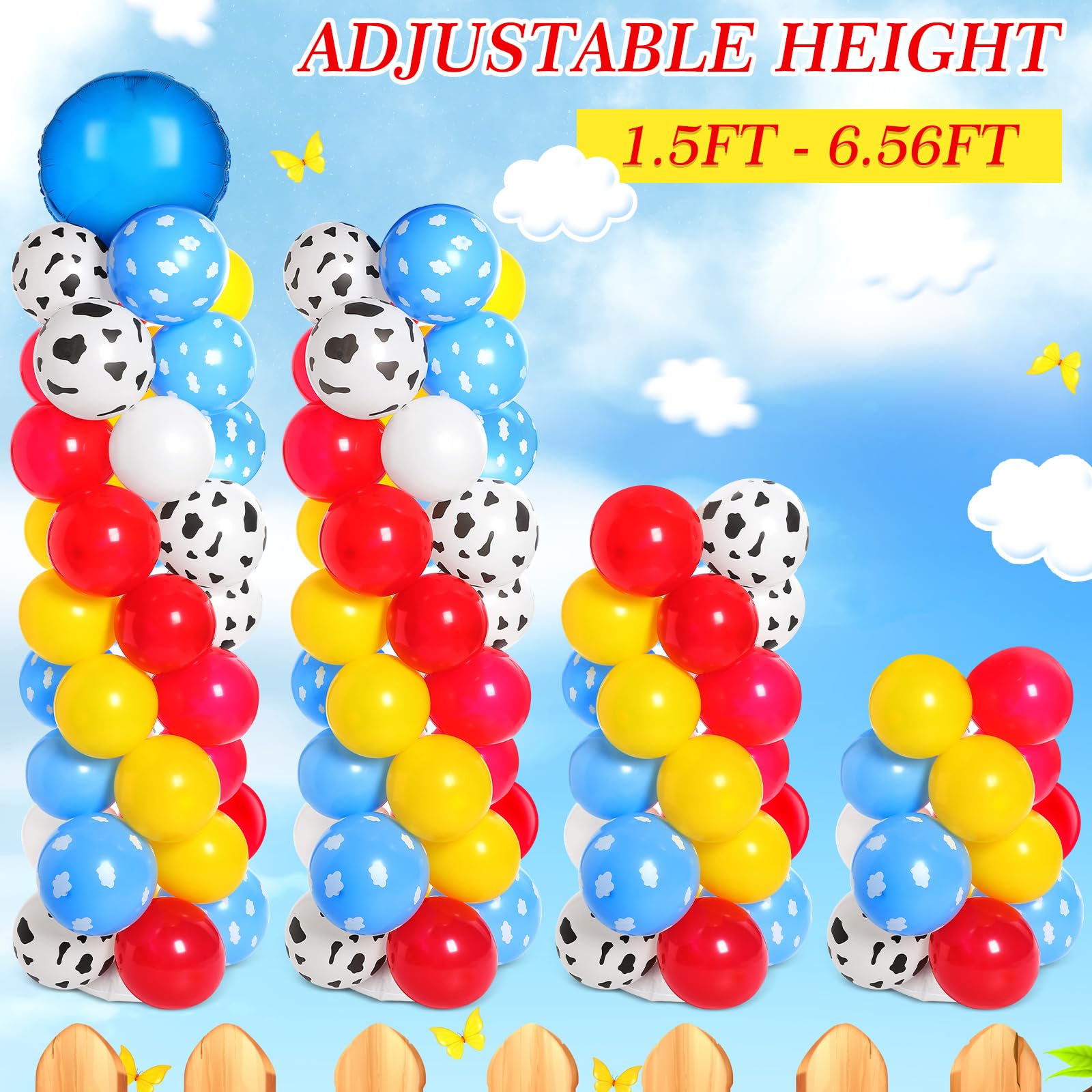 Hungdao sky-blue 10-inch balloons brighten ceilings and party areas.
