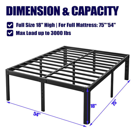 Hunlostten bed frame assembly process is quick and tool-light.