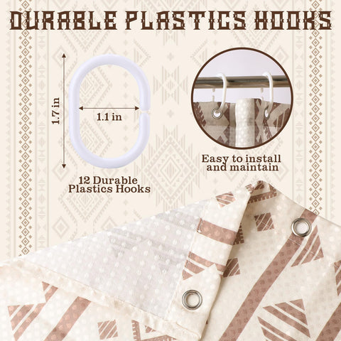 HunnmingRe 72x72 inch curtain fits most showers for easy updates