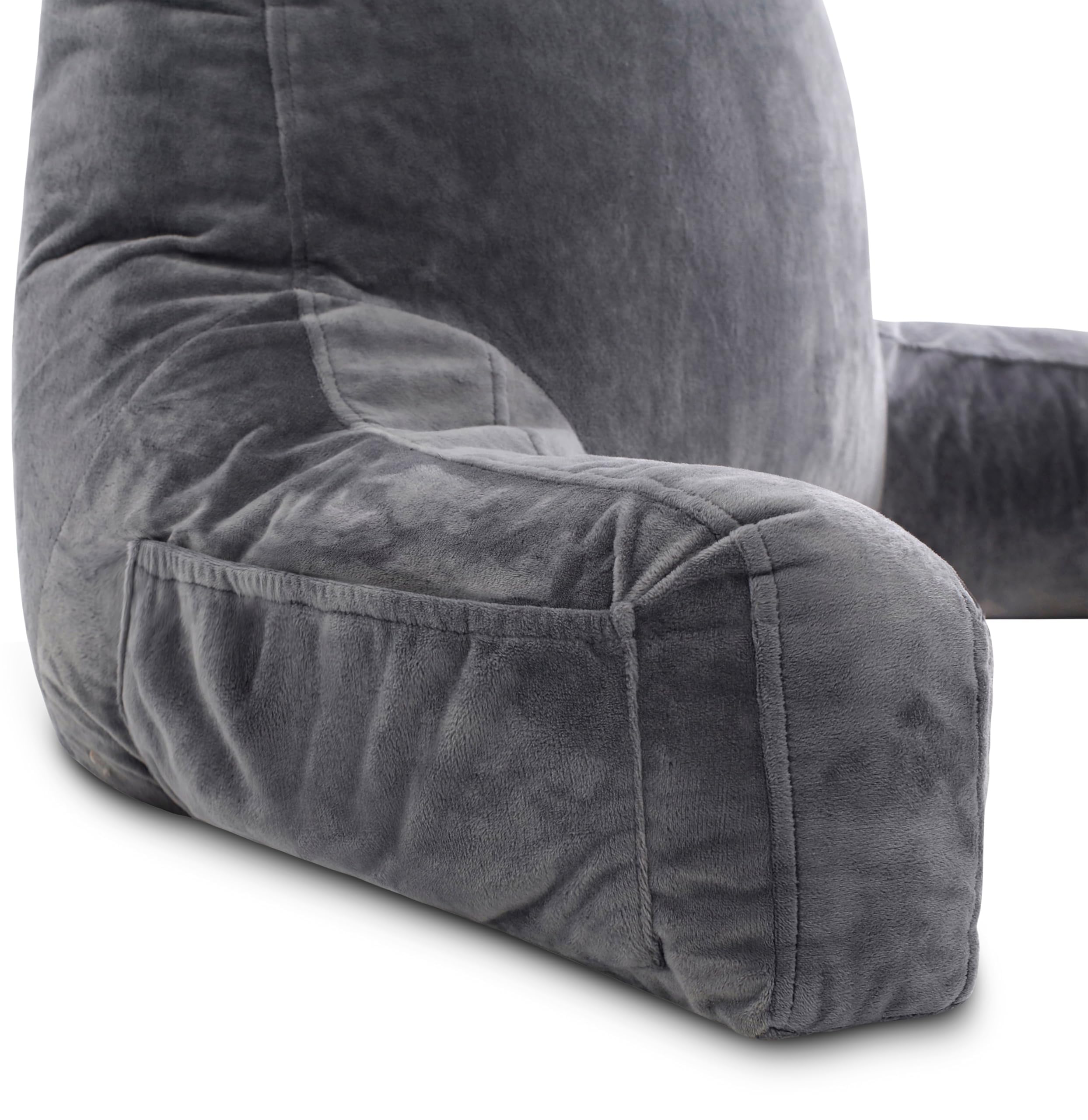Husband Pillow XXL dark grey cover matches bedroom decor
