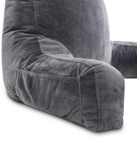 Husband Pillow XXL dark grey cover matches bedroom decor