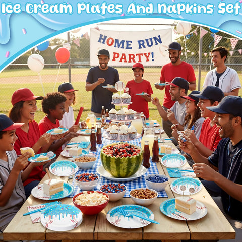 Hushee baseball plastic forks for sturdy, disposable dining