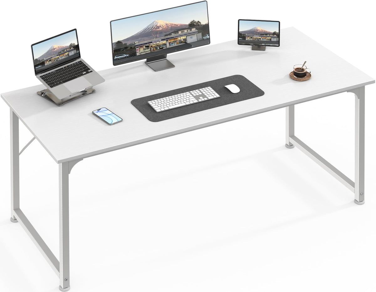 Huuger 55-inch desk with wide workspace for productive setup