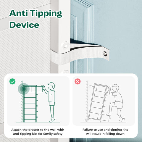 Huuger closet-organization dresser supports vertical storage in walk-in closets.