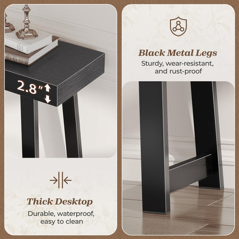 Huuger versatile design fits entryways, hallways, or behind sofas