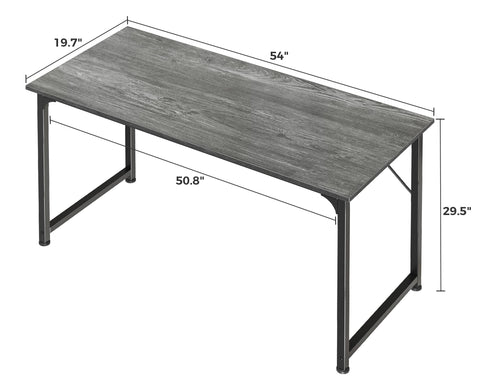 Huuger desk dimensions emphasize wide surface and comfortable legroom.