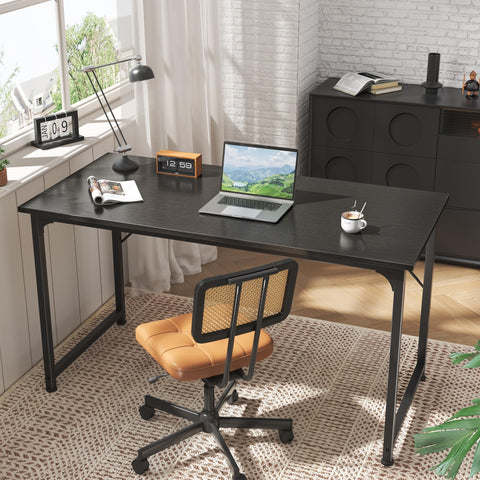 Huuger desk featuring reinforced structure under the table for durability.