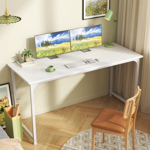 Huuger desk with sturdy metal frame for lasting stability
