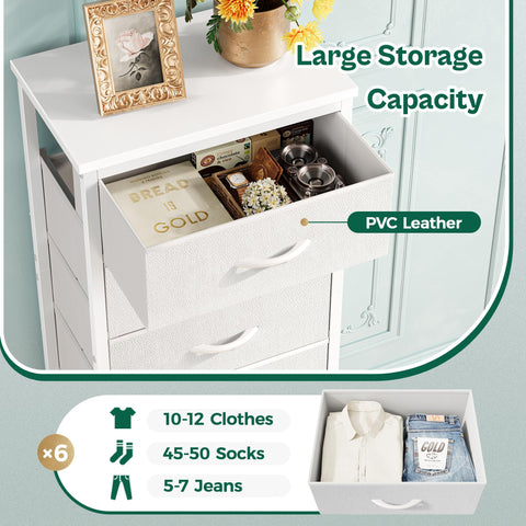 Huuger dorm storage dresser fits compact spaces for easy reach.
