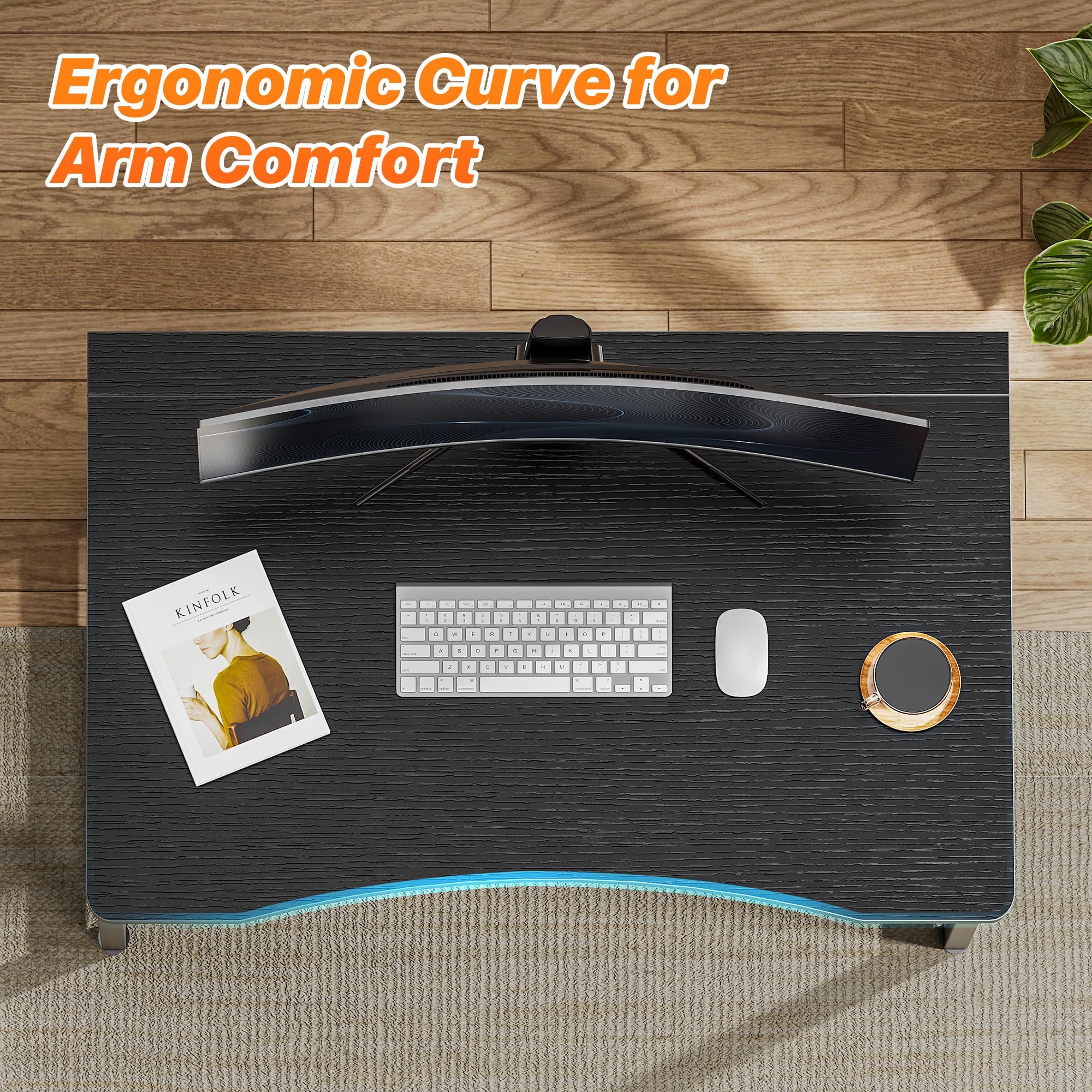 Huuger folding desk lightweight design for easy room-to-room movement