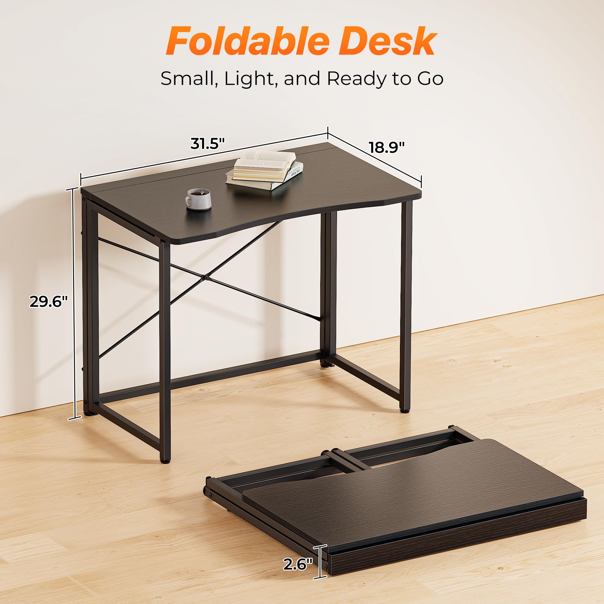 Huuger folding desk ready to use in under 20 minutes