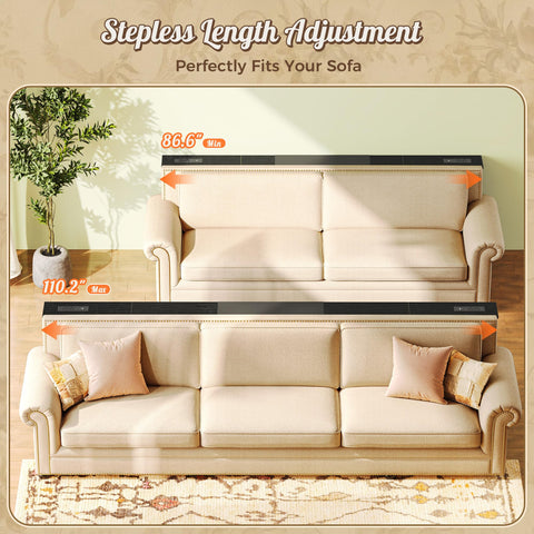 Huuger Narrow Sofa Table used as slim entryway console in hallway