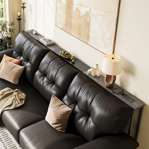 Huuger sofa table power outlets provide convenient charging near seating