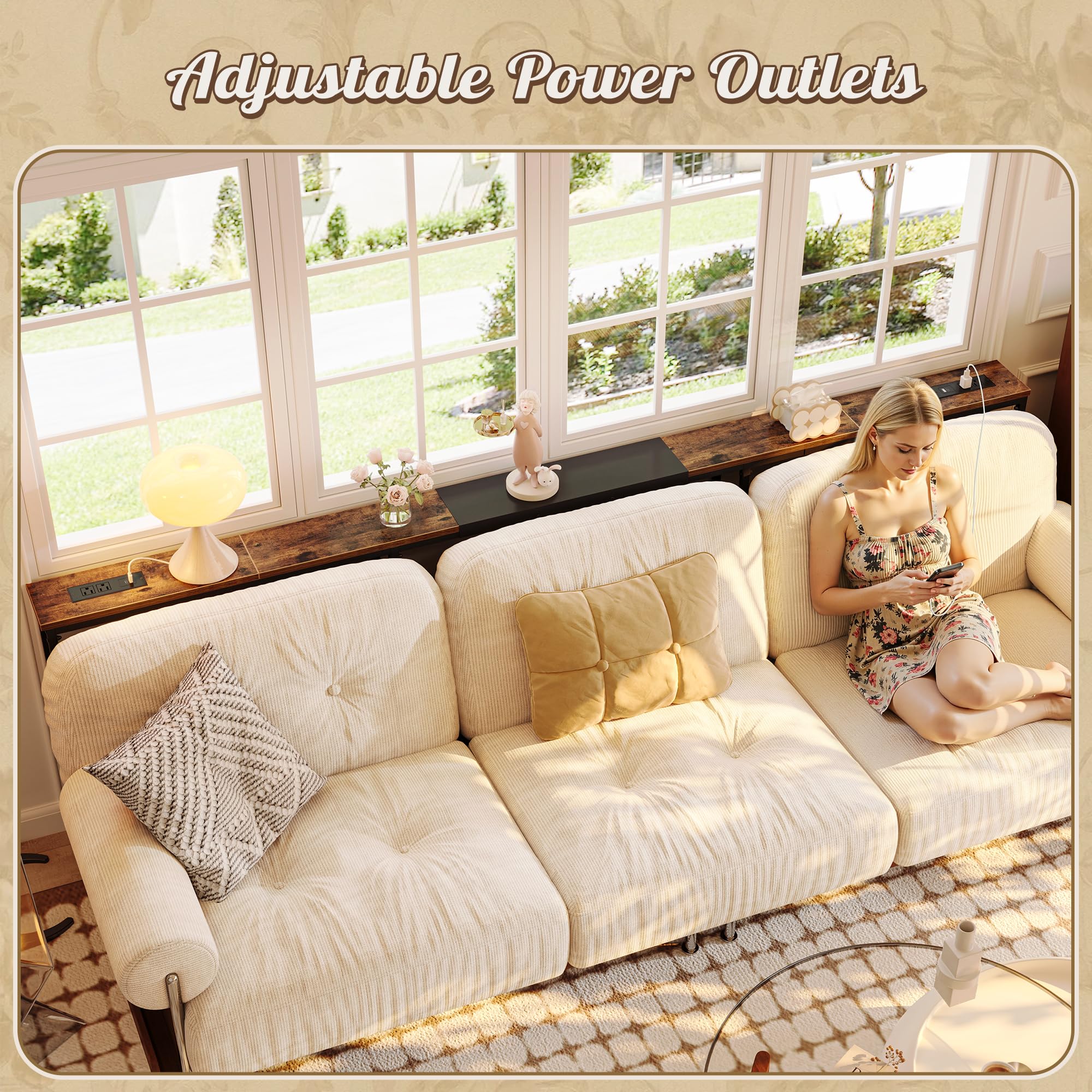 Rustic brown Huuger table highlighting durable materials and finish