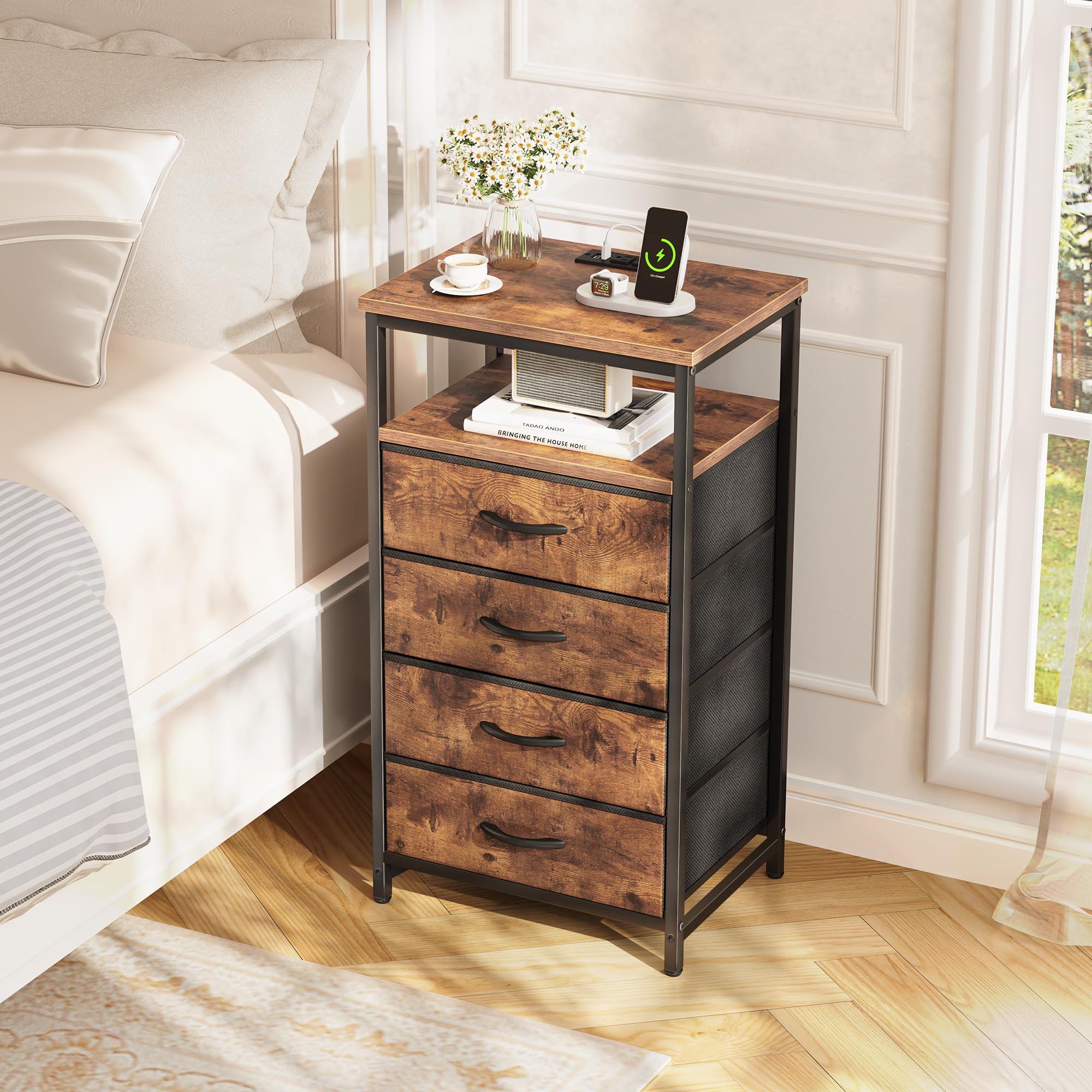 Huuger adjustable feet keep the unit stable on uneven floors.