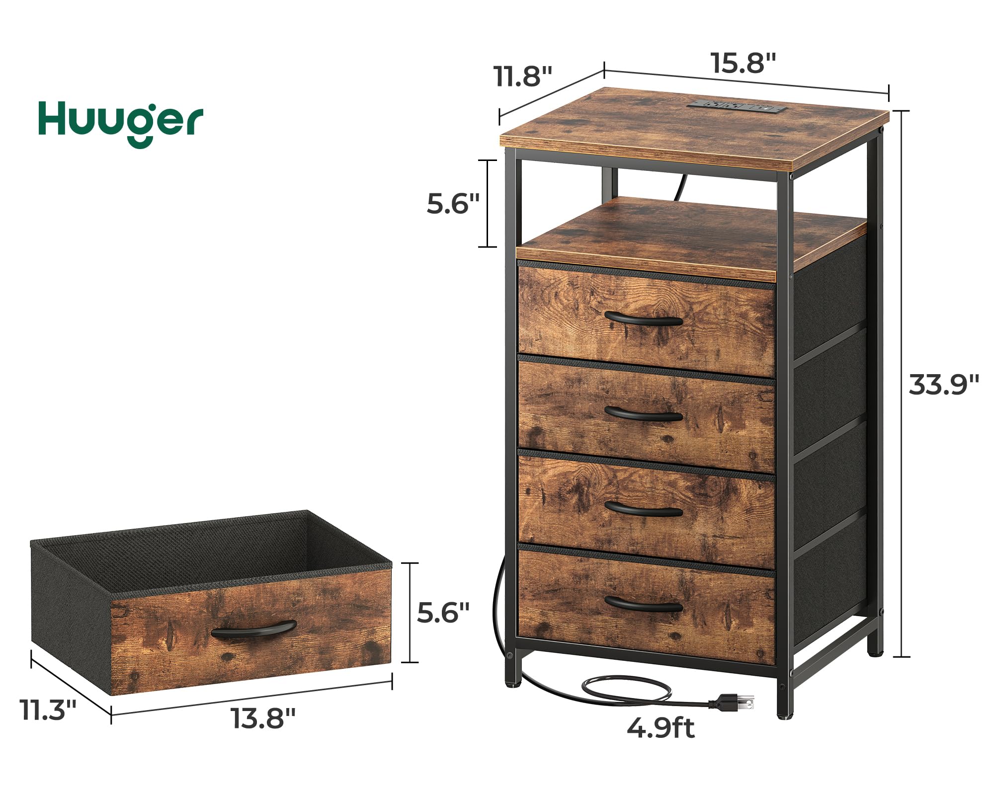 Huuger compact assembly process shown with numbered parts.