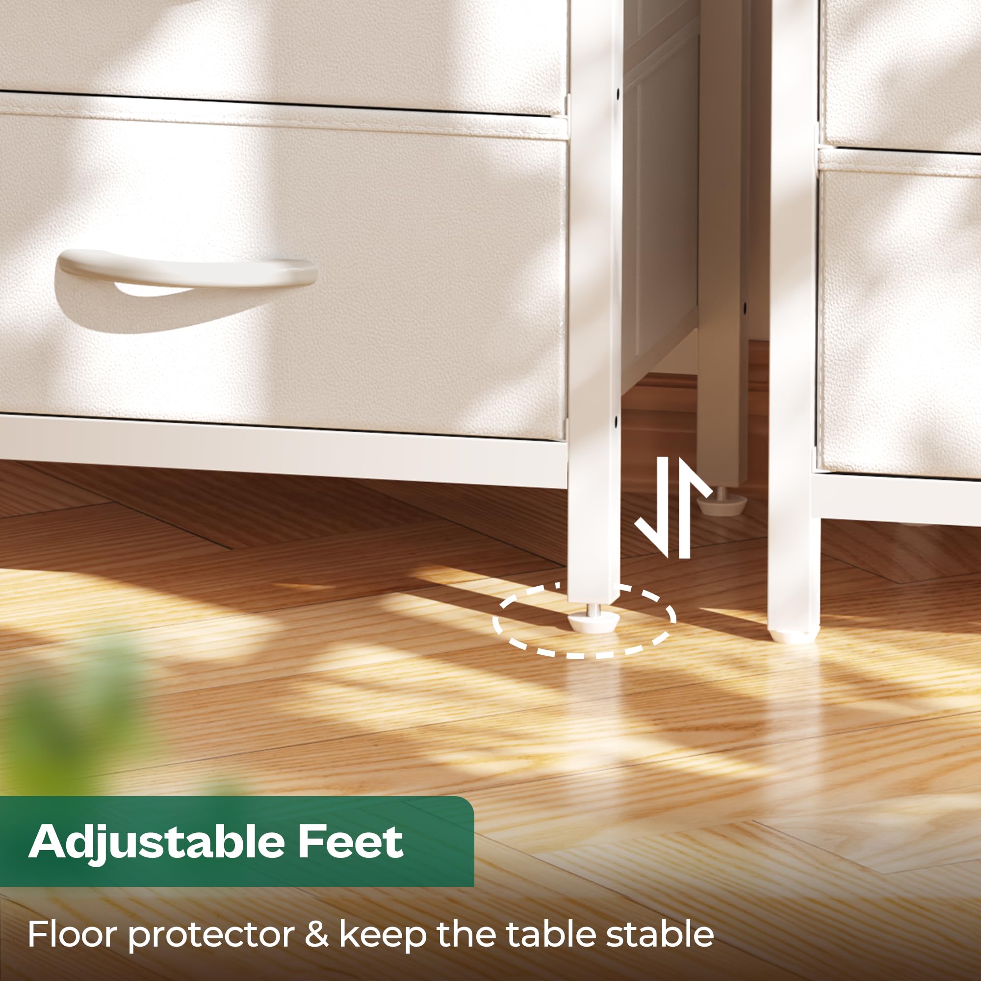 Huuger nightstand easy assembly with included tools and clear steps