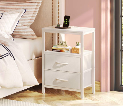 Huuger nightstand versatile design suitable for bedroom, living room, or entryway