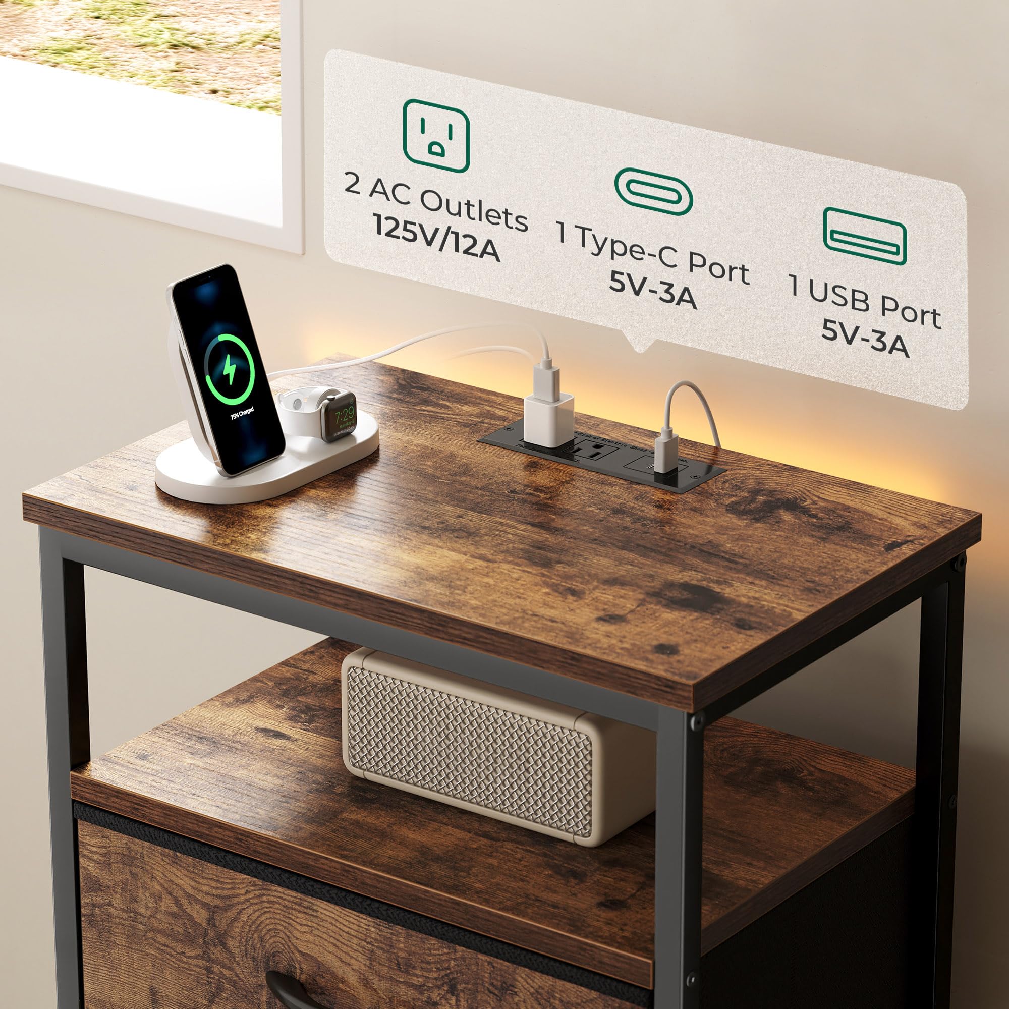 Huuger patent-pending drawer slides deliver smooth, quiet operation.
