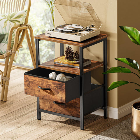Huuger nightstand set2 compact design fits small bedrooms and apartments