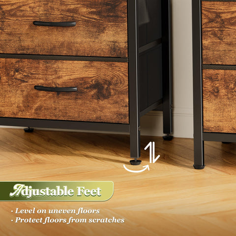 Huuger nightstand set2 easy-assembly with labeled parts and included tools