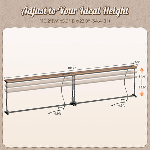 Huuger slim design behind the couch saves space without sacrificing surface area.