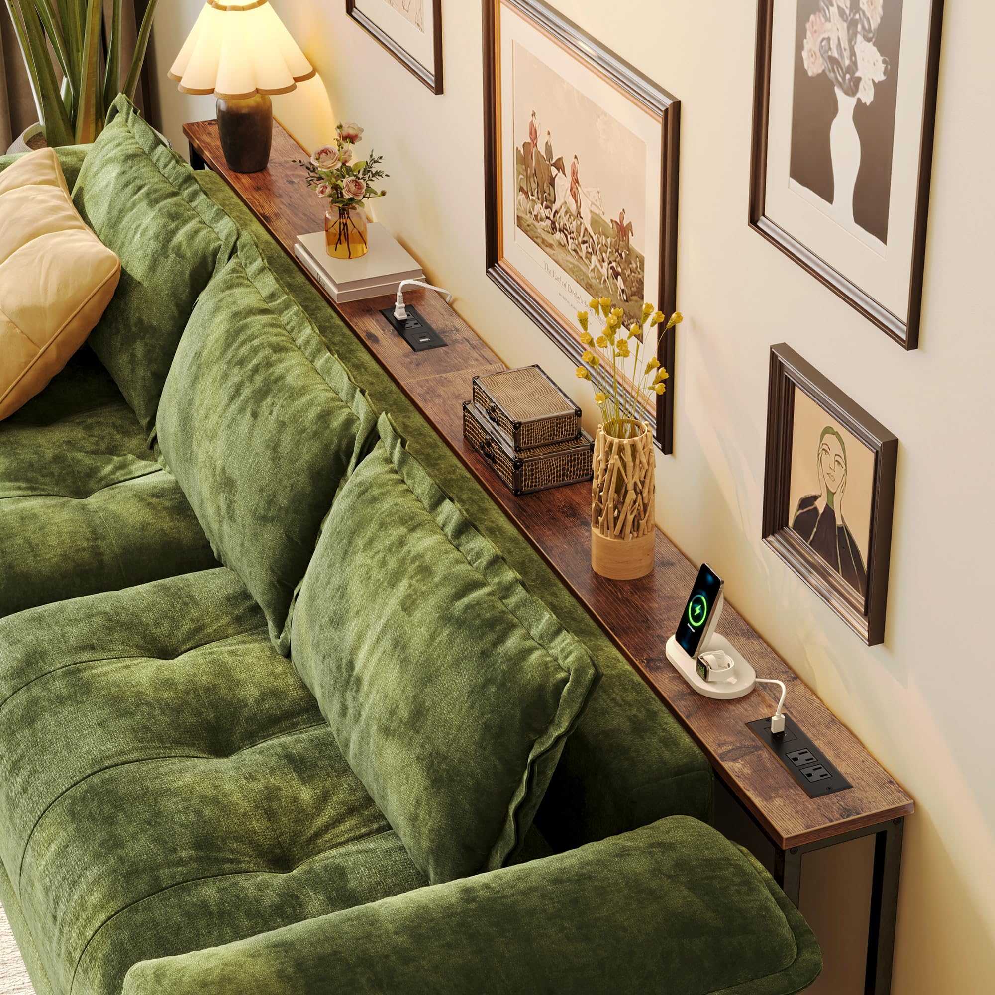 Huuger sofa table height adjustment aligning with your sofa height for comfort.
