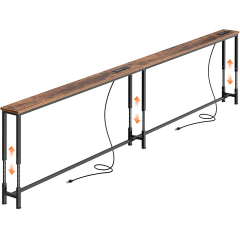Huuger sofa table power outlets with 4-position charging for easy device access.