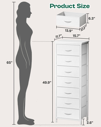 Huuger tall dresser anti-tip device enhances stability for safe daily use.