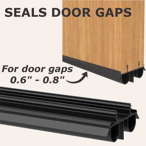 HUVOTOSI US dual air tube seal adapts to warped doors for better insulation