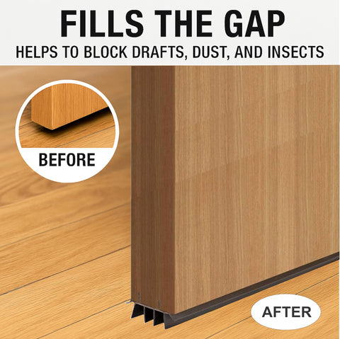 HUVOTOSI US weatherproof door seal stands up to rain and temperature changes.