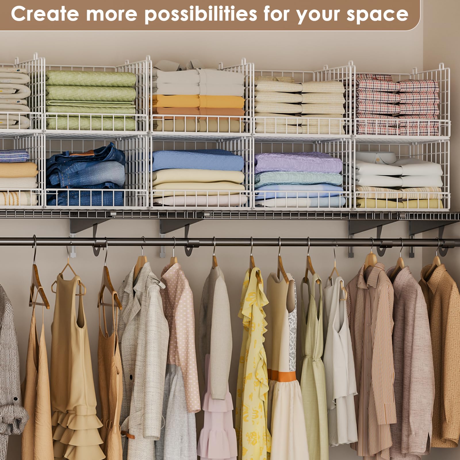 Huxitocan space-saving design fits small closets.