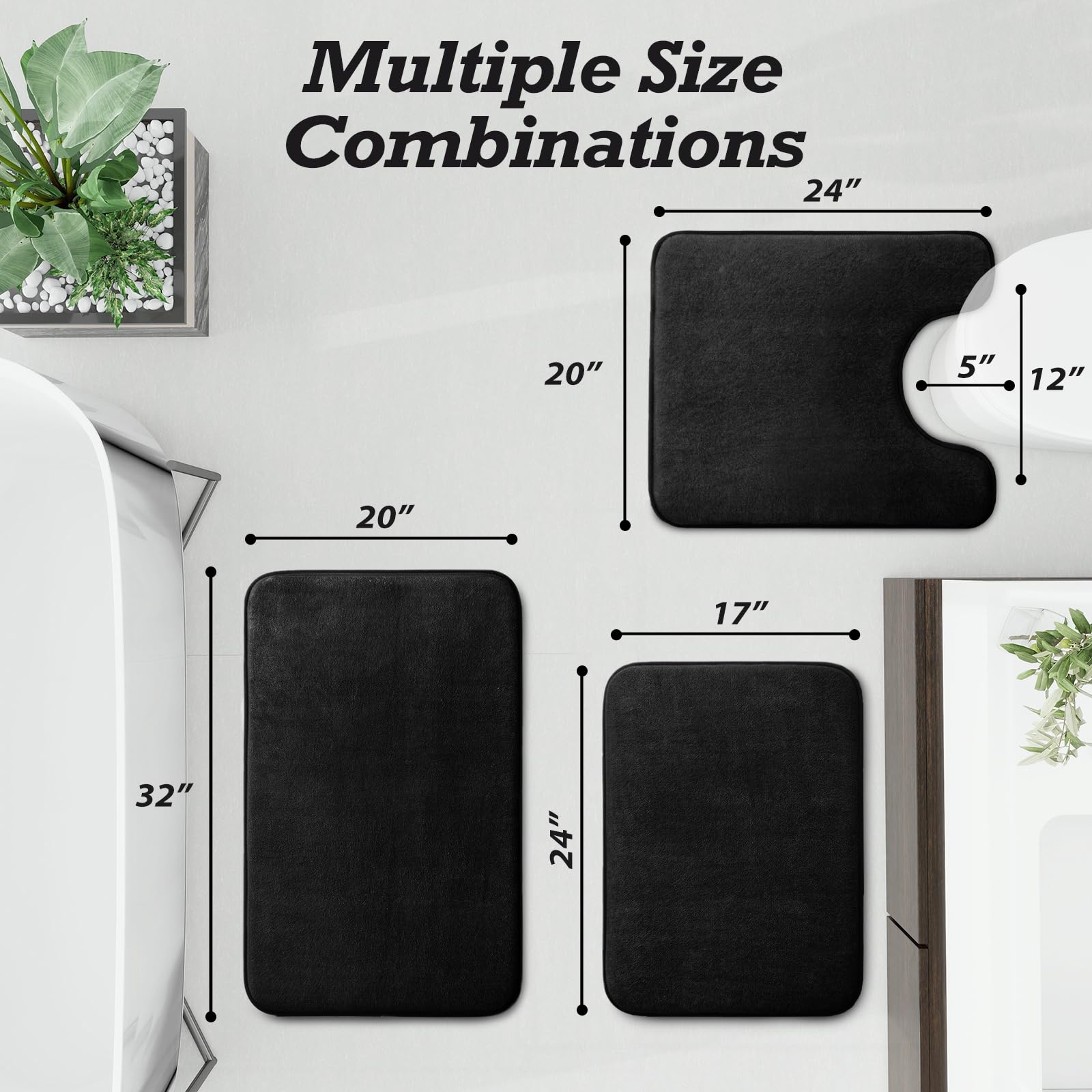 HUXMEYSON memory foam mat cushions feet with CertiPUR-US softness