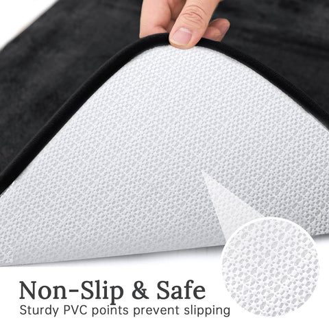 HUXMEYSON memory foam padding provides gentle underfoot support.