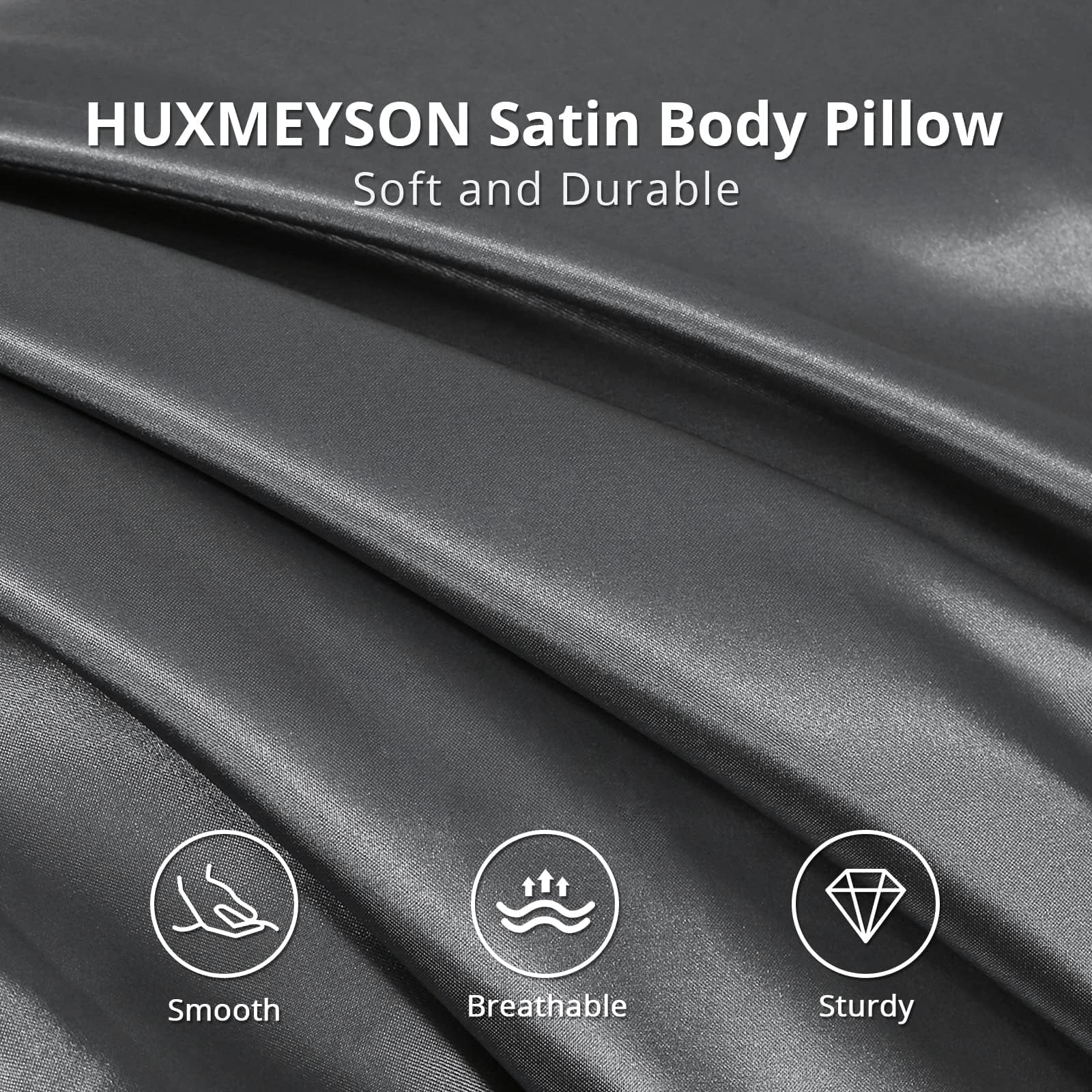 Removable satin pillowcase from HUXMEYSON keeps the cover secure