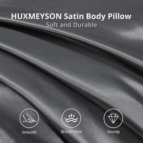Removable satin pillowcase from HUXMEYSON keeps the cover secure