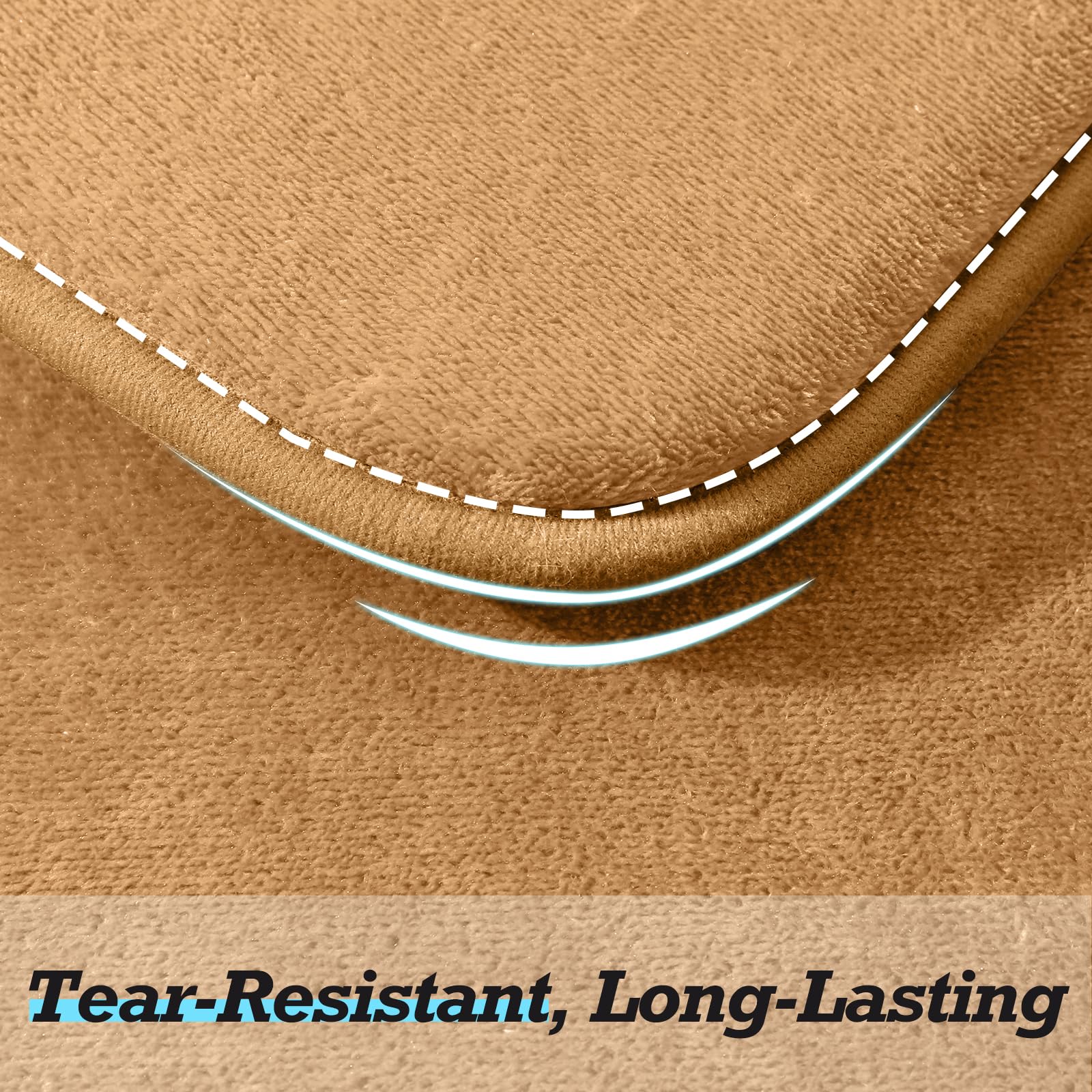 HUXMEYSON ultra-absorbent microfiber surface quickly soaks up moisture.