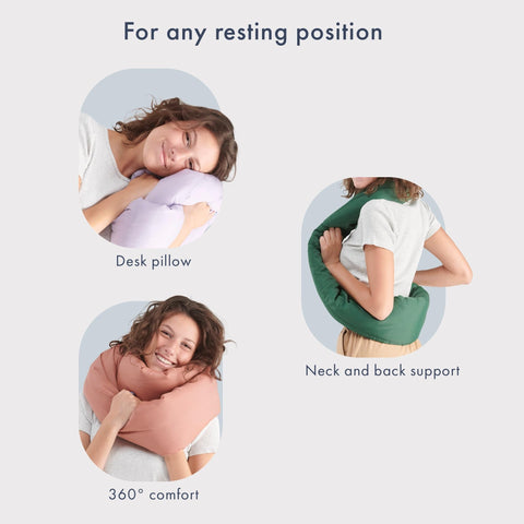 Huzi Infinity Pillow scarf-style design doubles as versatile support.