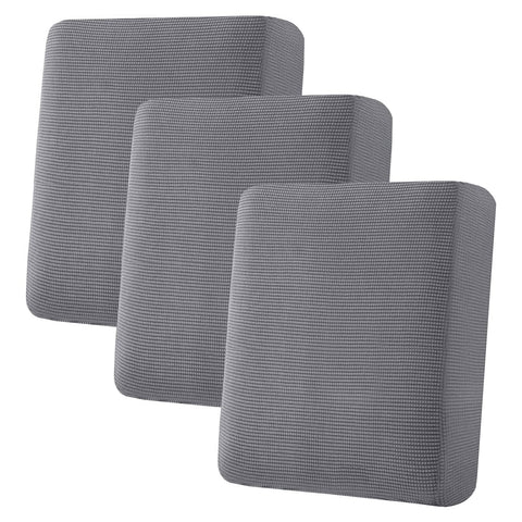 H.VERSAILTEX grey cushion cover close-up of durable jacquard fabric
