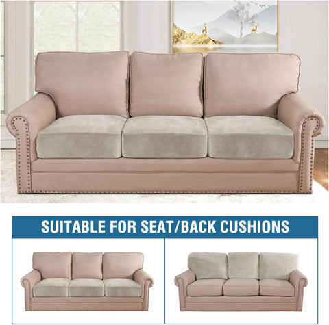H.VERSAILTEX 3-piece cushion cover set protects against spills.