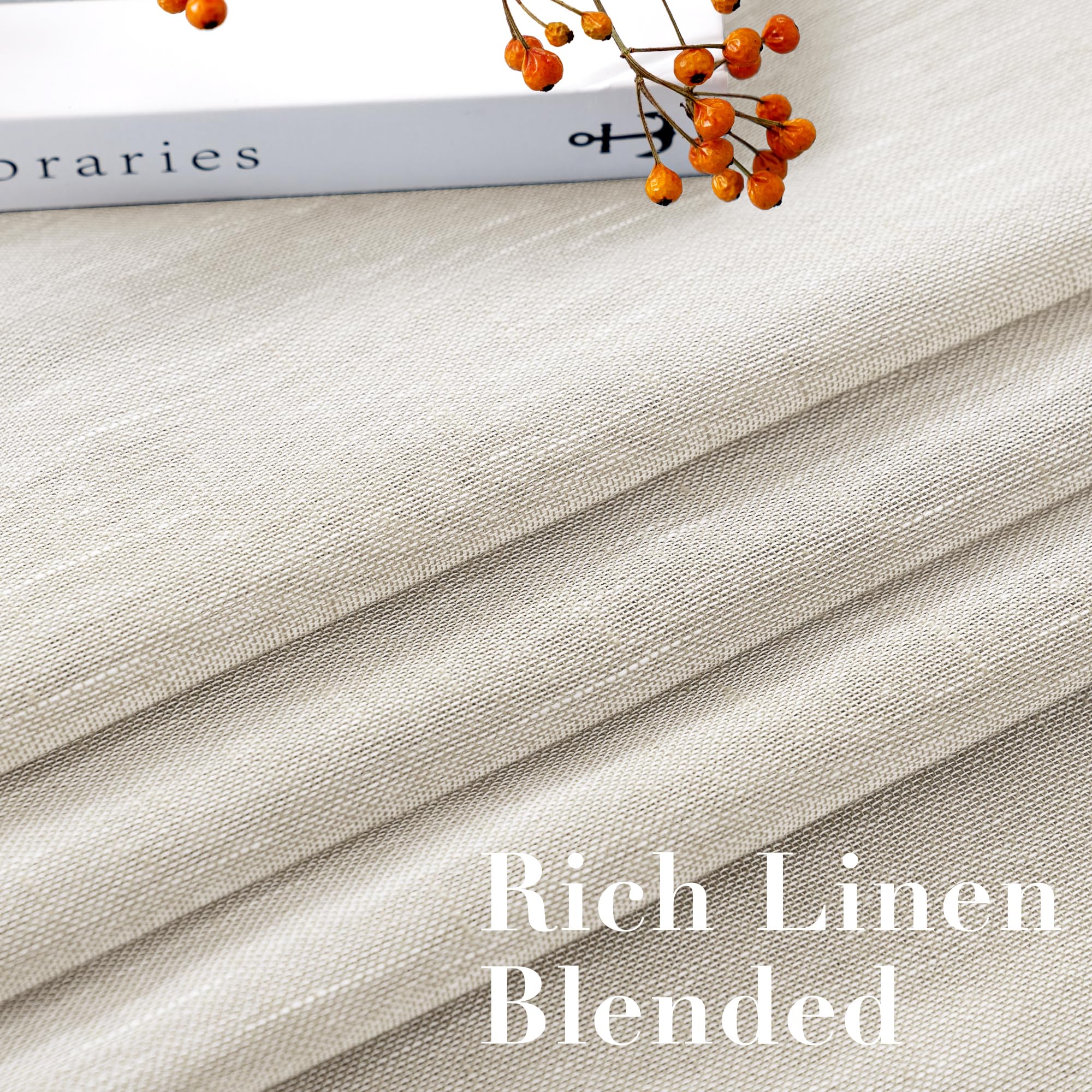 H.VERSAILTEX airy linen texture curtain softens sunlight while enhancing room elegance